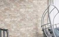 Поєднання цегляної стіни і шпалер